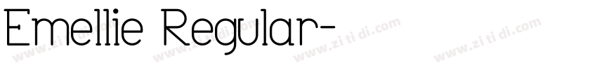 Emellie Regular字体转换